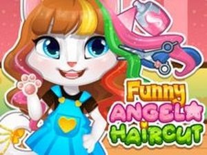Angela Haircut Dress Up Game