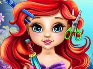 Baby Ariel Hair Salon Dress Up