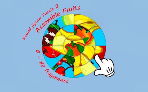 Round Fruit Picture Puzzle